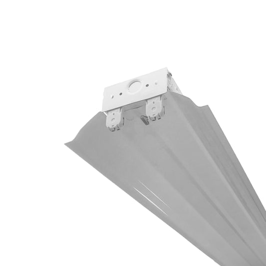LED-Ready T8 Tube Light Fixture - Strip Fixture with Reflector